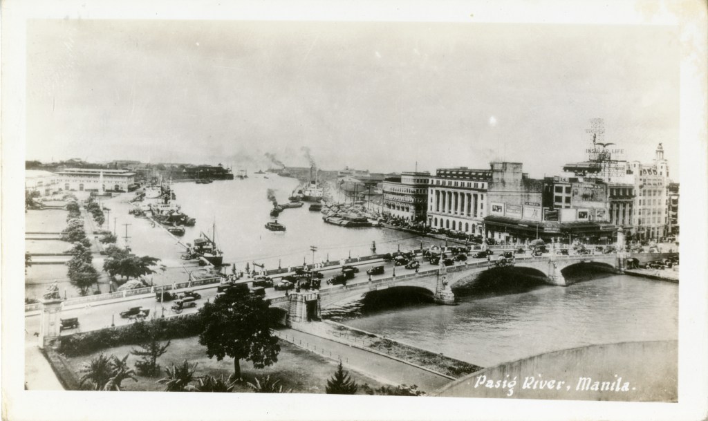 Pasig River, Manila, Philippines circa 1939-40