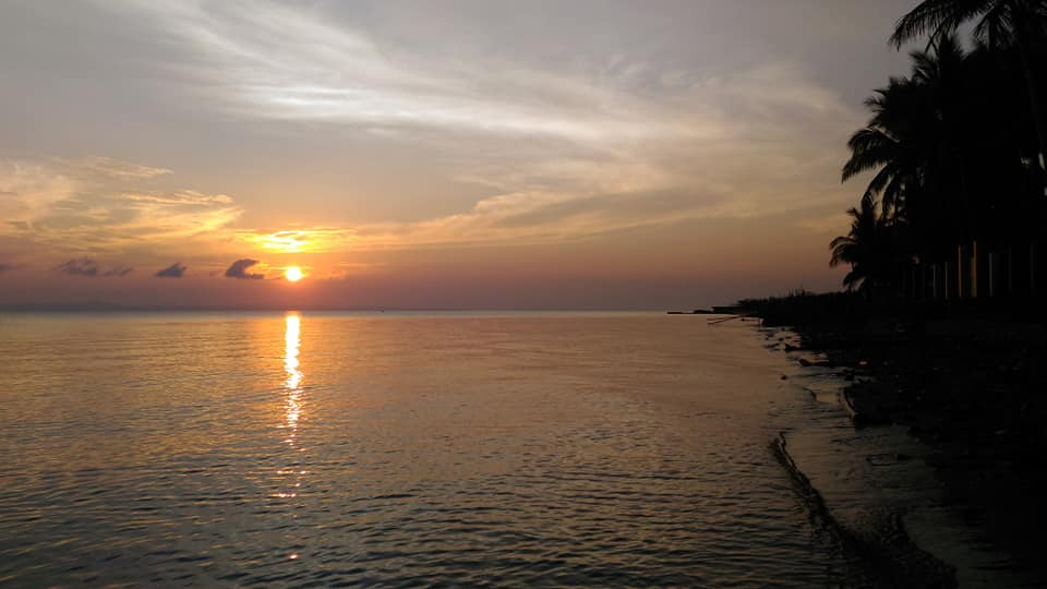 Sunrise at the beach.