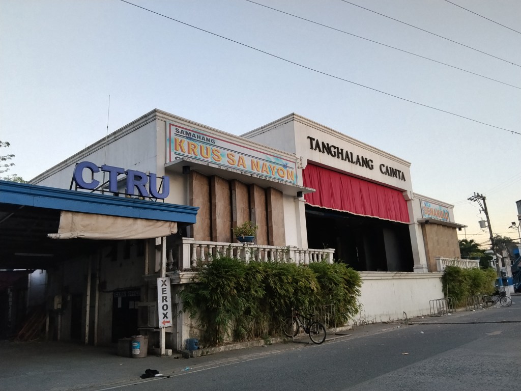 The community stage where the Senakulo is held every year.
